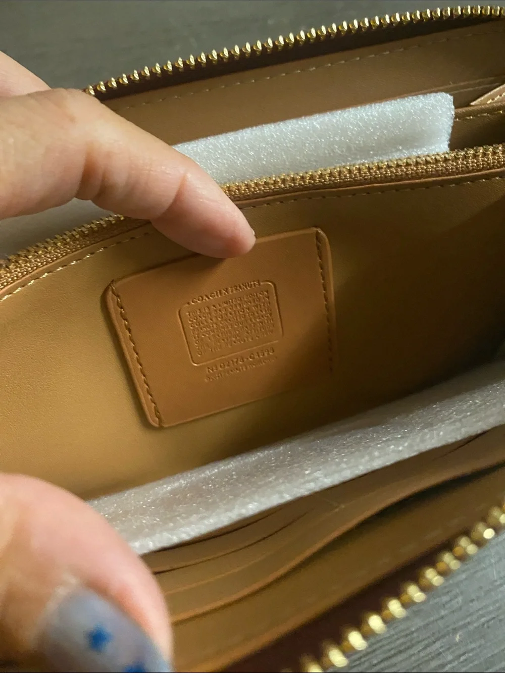 Coach zip wallet